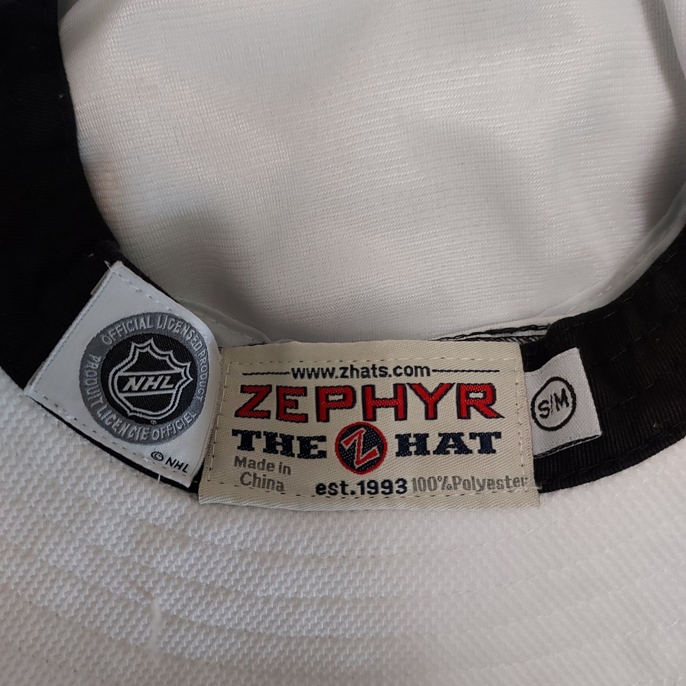 Zephyr Boston Bruins NHL Bucket Hat White Black Yellow Mesh S/M Adjustable - Picture 6 of 7